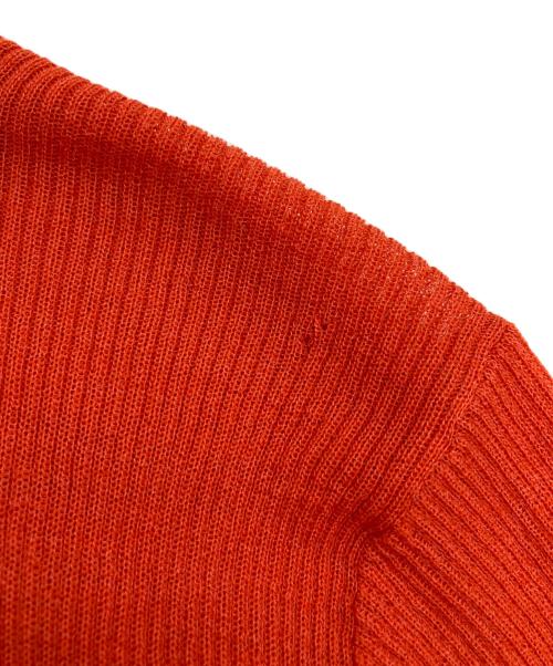 UNITED ARROWS（ユナイテッドアローズ）UNITED ARROWS (ユナイテッドアローズ) リブ タートルネック ショート ニット オレンジ サイズ:FREEの古着・服飾アイテム