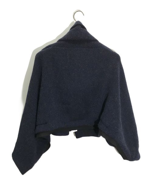 132 5. ISSEY MIYAKE（132 5. イッセイ ミヤケ）132 5. ISSEY MIYAKE (132 5. イッセイ ミヤケ) 変形ウールジャケット ネイビー サイズ:3の古着・服飾アイテム