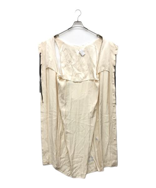 mister it（ミスターイット）mister it (ミスターイット) レーヨンノースリーブワンピース ベージュ サイズ:Fの古着・服飾アイテム