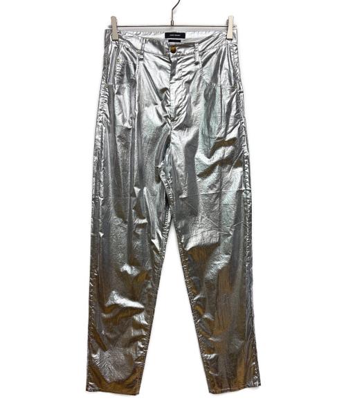 ISABEL MARANT（イザベルマラン）ISABEL MARANT (イザベルマラン) TORSY コットン メタリックテーパードパンツ シルバー サイズ:36の古着・服飾アイテム