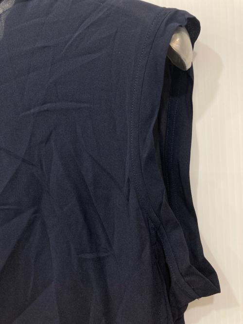 JIL SANDER（ジルサンダー）JIL SANDER (ジルサンダー) シルクブラウス ネイビー サイズ:36の古着・服飾アイテム