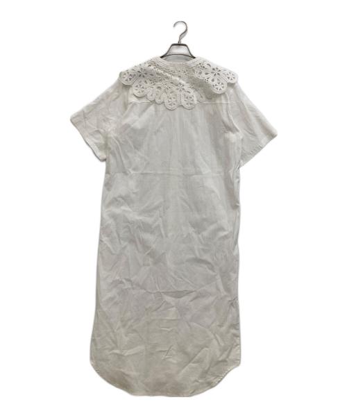 GHOSPELL（ゴスペル）GHOSPELL (ゴスペル) ビッグカラーチュニックドレス ホワイト サイズ:Sの古着・服飾アイテム
