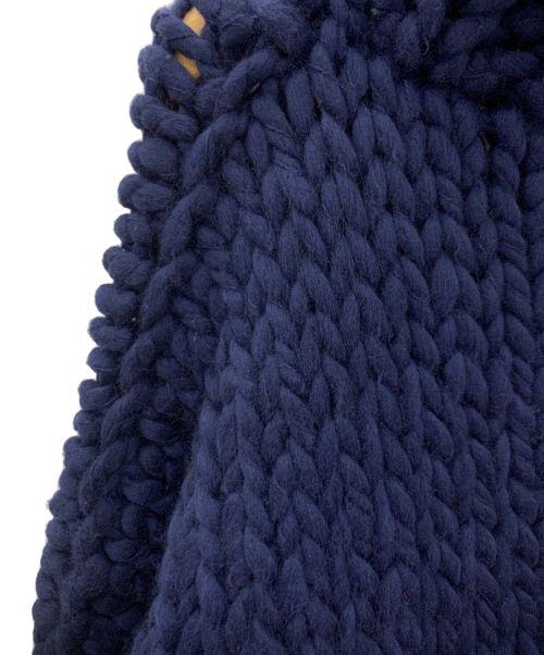 Loopy Mango（ルーピーマンゴー）Loopy Mango (ルーピーマンゴー) ハンドメイドタートルネックセーター ブルー サイズ:FREEの古着・服飾アイテム