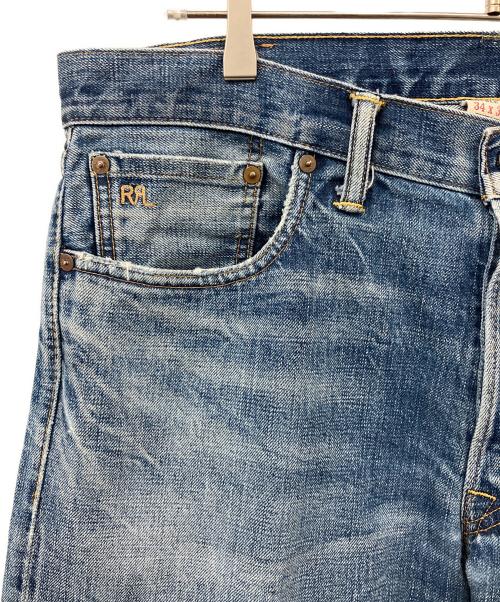 RRL（ダブルアールエル）RRL (ダブルアールエル) ボタンフライデニムパンツ インディゴ サイズ:W34×L32の古着・服飾アイテム