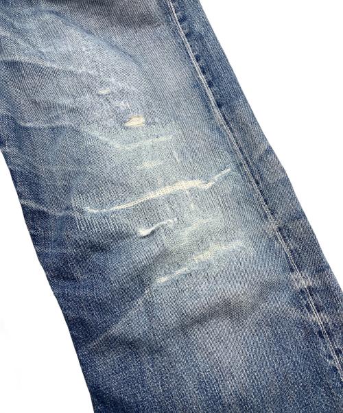 RRL（ダブルアールエル）RRL (ダブルアールエル) セルビッチデニムパンツ　ダメージデニム　5ポケット　リペアあり　USA製 インディゴ サイズ:W36 L32の古着・服飾アイテム