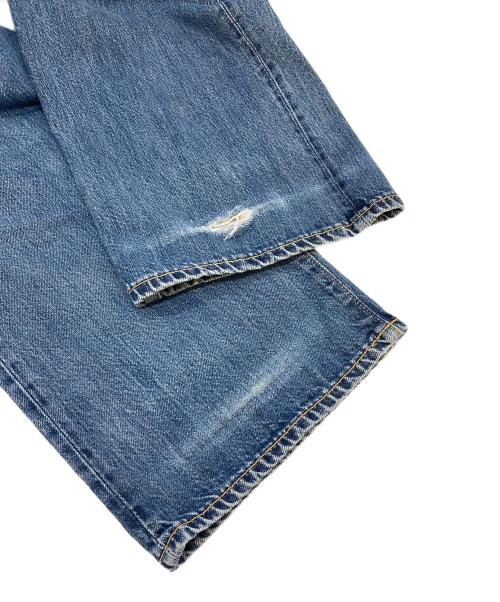 RRL（ダブルアールエル）RRL (ダブルアールエル) セルビッチデニムパンツ　ダメージデニム　5ポケット　リペアあり　USA製 インディゴ サイズ:W36 L32の古着・服飾アイテム