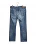 RRL (ダブルアールエル) セルビッチデニムパンツ　ダメージデニム　5ポケット　リペアあり　USA製 インディゴ サイズ:W36 L32：12000円