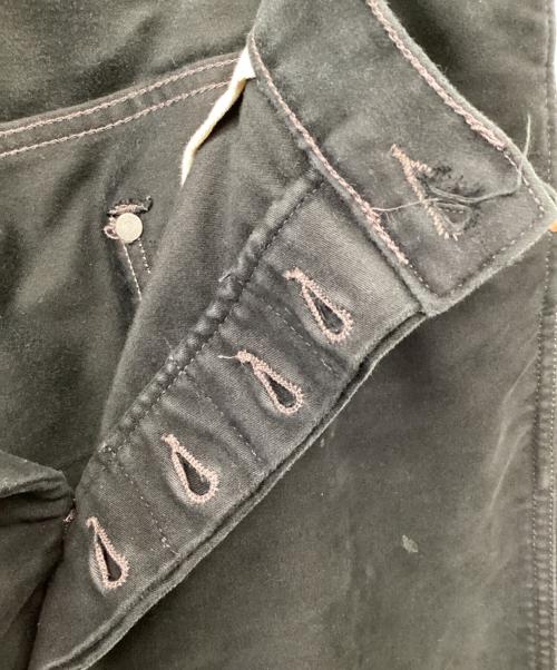 RRL（ダブルアールエル）RRL (ダブルアールエル) ハイスリムフィットモールスキンパンツ ブラック サイズ:W34×L32の古着・服飾アイテム