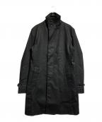 Junhashimotoジュンハシモト）の古着「DENIM STAND COLLAR COAT」｜ブラック