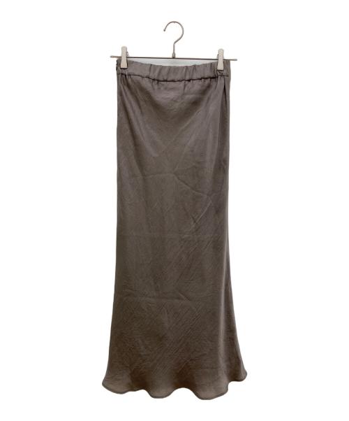 SACRA（サクラ）SACRA (サクラ) アセテートヴィンテージツイルスカート グレー サイズ:36の古着・服飾アイテム