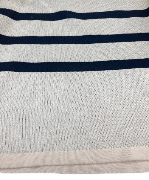 HYKE（ハイク）HYKE (ハイク) ボーダーニット ベージュ サイズ:1の古着・服飾アイテム