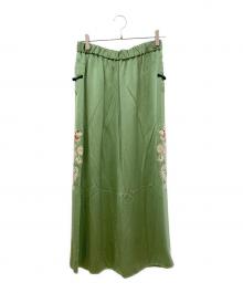 BEAMS BOY×TAILOR TOYO（ビームスボーイ×テーラー東洋）の古着「スカチャイナ ロングスカート」｜グリーン
