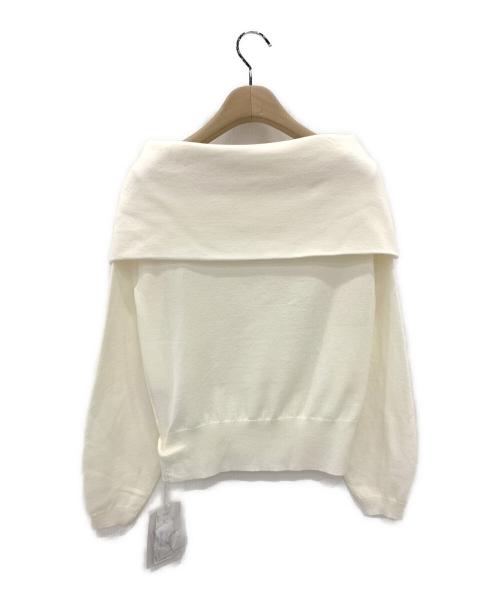 CELFORD（セルフォード）CELFORD (セルフォード) ブローチセットオフショルプルオーバー アイボリー サイズ:ONE SIZEの古着・服飾アイテム