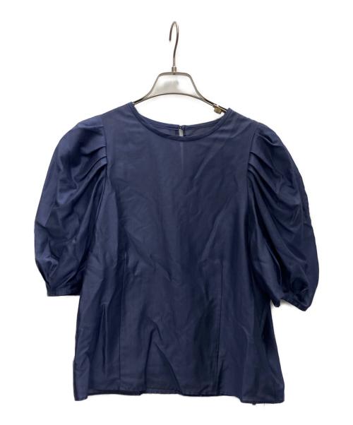 ROPE（ロペ）ROPE (ロペ) カールマイヤーパフスリーブブラウス ネイビー サイズ:FREE 未使用品の古着・服飾アイテム