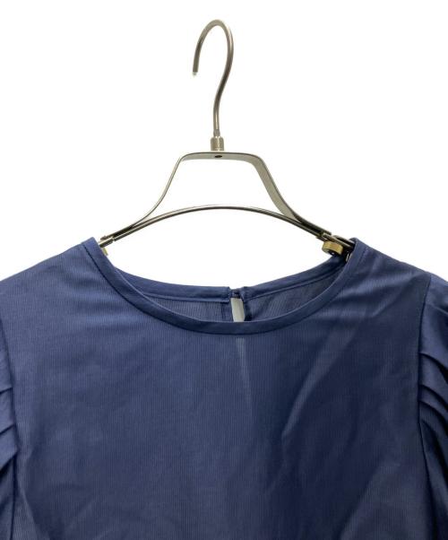 ROPE（ロペ）ROPE (ロペ) カールマイヤーパフスリーブブラウス ネイビー サイズ:FREE 未使用品の古着・服飾アイテム