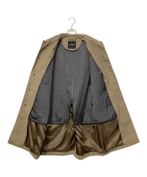 green label relaxing（グリーンレーベルリラクシング）green label relaxing (グリーンレーベルリラクシング) NMシンダウン テックツイードステンカラーコート ベージュ サイズ:Mの古着・服飾アイテム