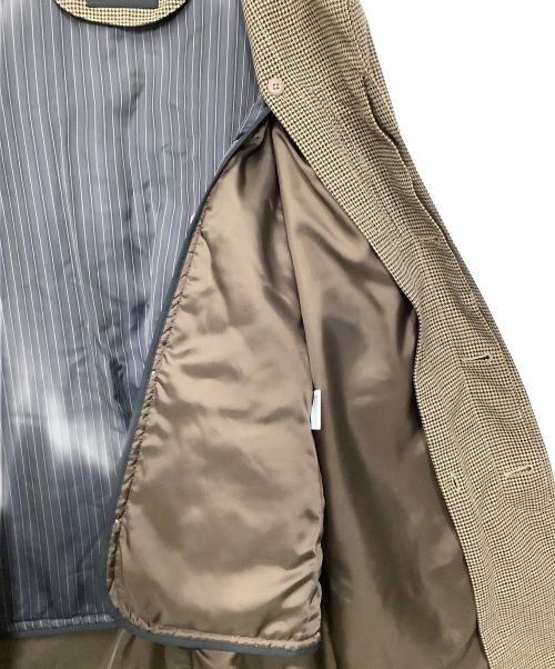 green label relaxing（グリーンレーベルリラクシング）green label relaxing (グリーンレーベルリラクシング) NMシンダウン テックツイードステンカラーコート ベージュ サイズ:Mの古着・服飾アイテム