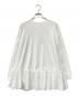YORI (ヨリ) ワイドヘムギャザーカットソー ホワイト サイズ:F：4500円