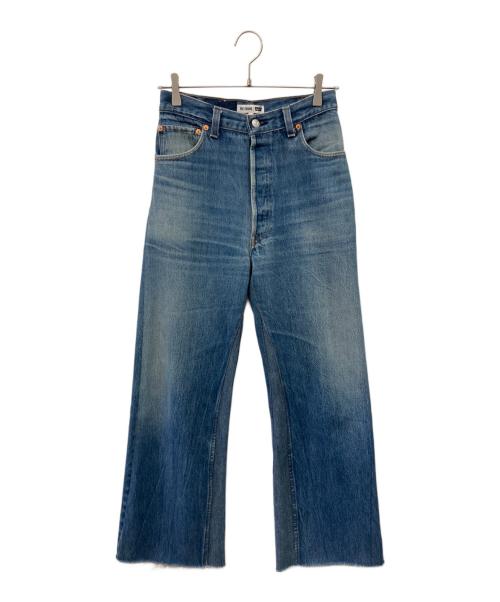 RE/DONE（リダン）RE/DONE (リダン) HIGH RISE WIDE LEG CROP インディゴ サイズ:25の古着・服飾アイテム