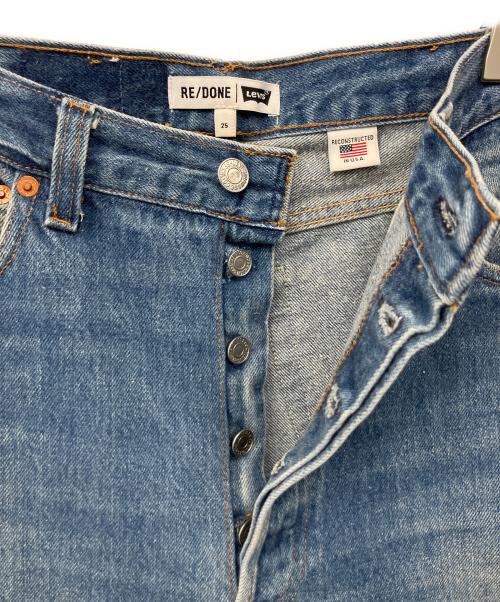 RE/DONE（リダン）RE/DONE (リダン) HIGH RISE WIDE LEG CROP インディゴ サイズ:25の古着・服飾アイテム