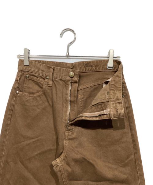 CLOTH&CROSS（クロスアンドクロス）CLOTH&CROSS (クロスアンドクロス) オリジナルカラーデニムパンツ ブラウン サイズ:Sの古着・服飾アイテム