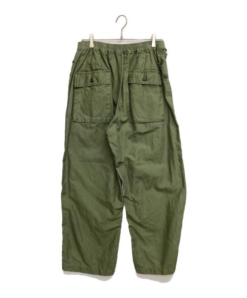 TapWater（タップウォーター）TapWater (タップウォーター) Cotton Linen Back Sateen Military Trousers カーキ サイズ:36の古着・服飾アイテム