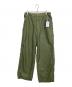 TapWater（タップウォーター）の古着「Cotton Linen Back Sateen Military Trousers」｜カーキ