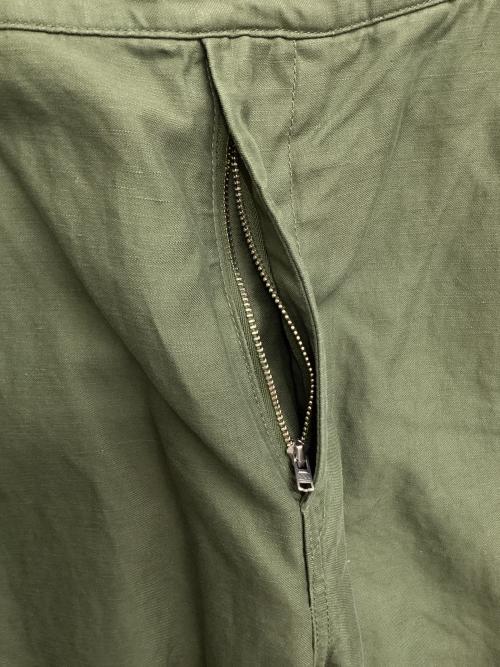 TapWater（タップウォーター）TapWater (タップウォーター) Cotton Linen Back Sateen Military Trousers カーキ サイズ:36の古着・服飾アイテム