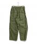 TapWater (タップウォーター) Cotton Linen Back Sateen Military Trousers カーキ サイズ:36：8000円