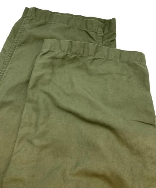 TapWater（タップウォーター）TapWater (タップウォーター) Cotton Linen Back Sateen Military Trousers カーキ サイズ:34の古着・服飾アイテム