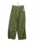 TapWater（タップウォーター）の古着「Cotton Linen Back Sateen Military Trousers」｜カーキ