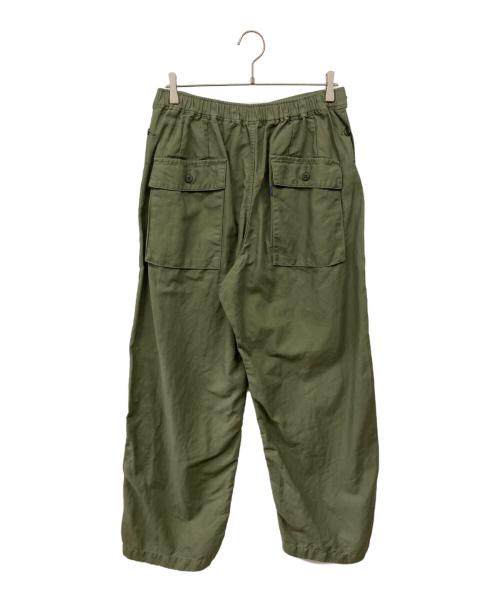 TapWater（タップウォーター）TapWater (タップウォーター) Cotton Linen Back Sateen Military Trousers カーキ サイズ:36の古着・服飾アイテム