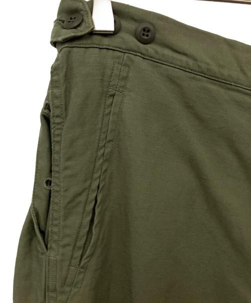 TapWater（タップウォーター）TapWater (タップウォーター) Cotton Linen Back Sateen Military Trousers カーキ サイズ:36の古着・服飾アイテム