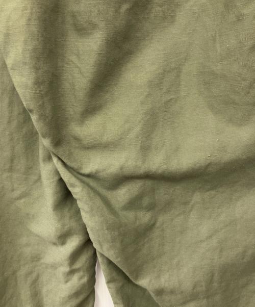 TapWater（タップウォーター）TapWater (タップウォーター) Cotton Linen Back Sateen Military Trousers カーキ サイズ:36の古着・服飾アイテム