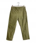 CLOTH&CROSSクロスアンドクロス）の古着「ベイカーパンツ　コットンパンツ　日本製」｜カーキ