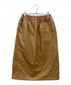 R&D.M.Co-OLDMAN'S TAILORオールドマンズテイラー）の古着「コットンイージースカート」｜ブラウン