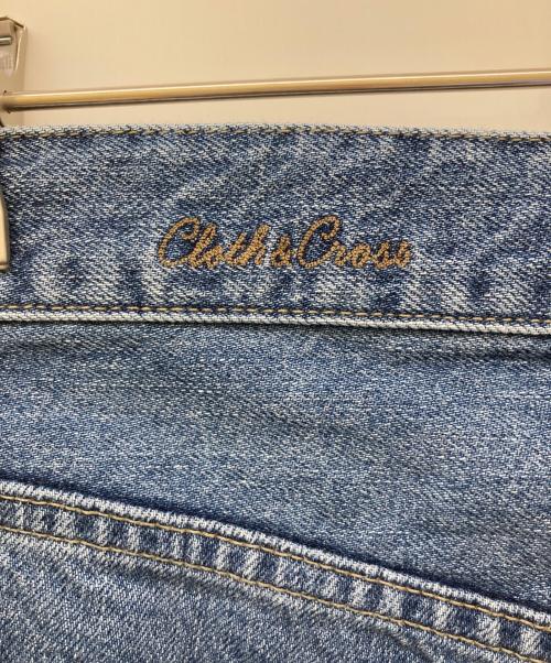 CLOTH&CROSS（クロスアンドクロス）CLOTH&CROSS (クロスアンドクロス) カーブデニムパンツ ブルー サイズ:S 未使用品の古着・服飾アイテム