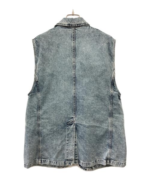TOGA TOO（トーガ・トゥ）TOGA TOO (トーガ・トゥ) DENIM SLEEVELESS JACKET ブルー サイズ:Sの古着・服飾アイテム