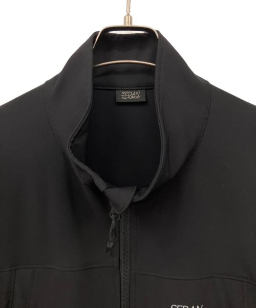 SEDAN ALL-PURPOSE（セダンオールパーパス）SEDAN ALL-PURPOSE (セダンオールパーパス) SOFT SHELL JACKET ブラック サイズ:XLの古着・服飾アイテム