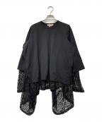 COMME des GARCONSコムデギャルソン）の古着「レイヤードカットソー」｜ブラック