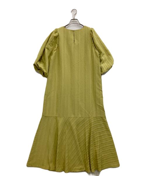 natural couture（ナチュラルクール）natural couture (ナチュラルクール) ジャガードロングワンピース イエロー サイズ:Fの古着・服飾アイテム