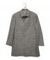 THOM BROWNE. NEW YORK（トムブラウンニューヨーク）の古着「バルカラーオーバーコート」｜グレー×ホワイト