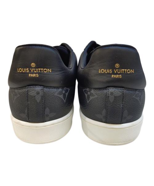 LOUIS VUITTON（ルイ ヴィトン）LOUIS VUITTON (ルイ ヴィトン) レザースニーカー ブラック×ホワイト サイズ:7 1/2の古着・服飾アイテム