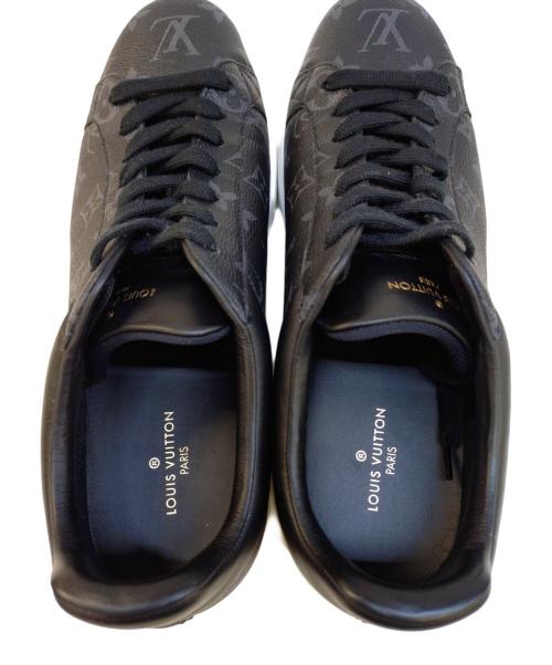 LOUIS VUITTON（ルイ ヴィトン）LOUIS VUITTON (ルイ ヴィトン) レザースニーカー ブラック×ホワイト サイズ:7 1/2の古着・服飾アイテム