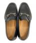 中古・古着 GUCCI (グッチ) ホースビットローファー ブラック×シルバー サイズ:7 1/2：48000円