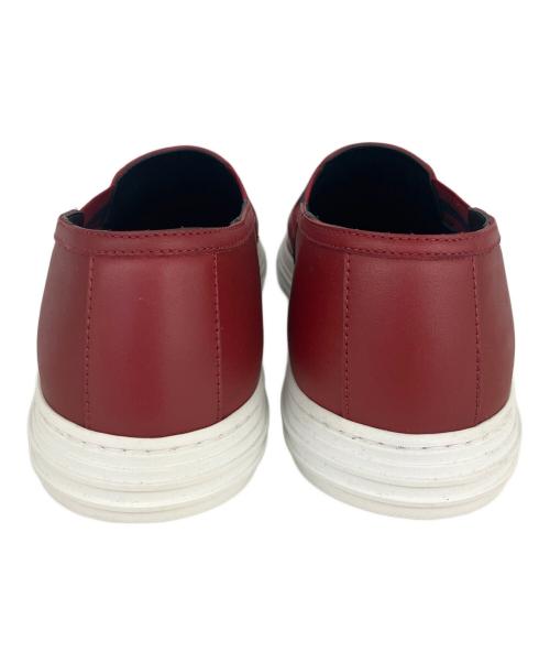 GUCCI（グッチ）GUCCI (グッチ) レザースリッポン レッド サイズ:SIZE7の古着・服飾アイテム