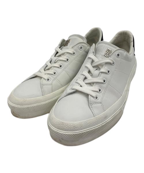 GIVENCHY（ジバンシィ）GIVENCHY (ジバンシィ) レザー シティ・スポーツ スニーカー ホワイト×ブラック サイズ:41の古着・服飾アイテム