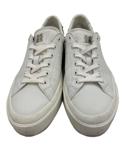 GIVENCHY（ジバンシィ）GIVENCHY (ジバンシィ) レザー シティ・スポーツ スニーカー ホワイト×ブラック サイズ:41の古着・服飾アイテム