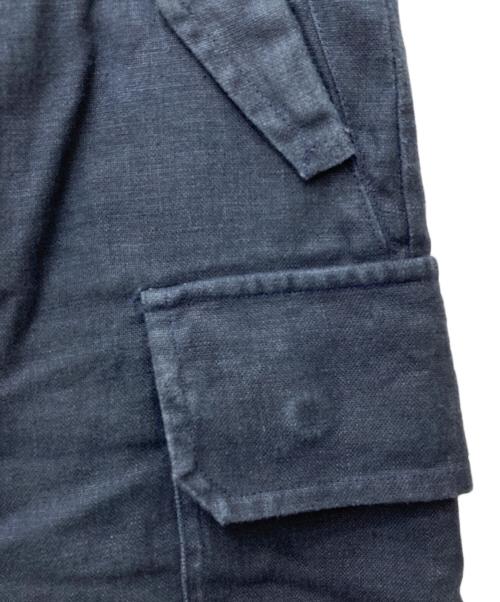 HUMAN WOMAN（ヒューマンウーマン）HUMAN WOMAN (ヒューマンウーマン) ヘンプキャンバスカーゴパンツ 077-3930401 ネイビー サイズ:Mの古着・服飾アイテム