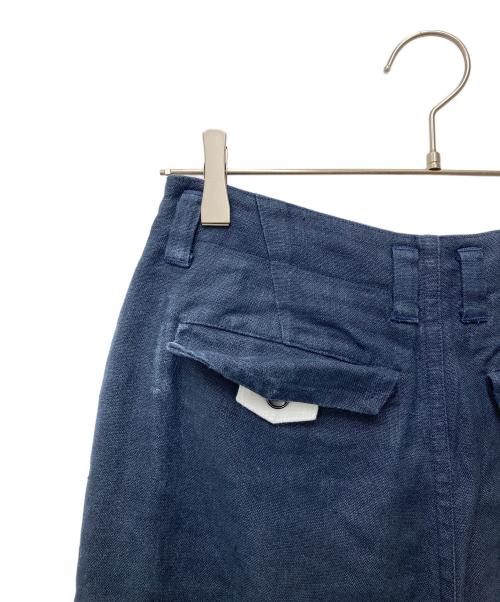 HUMAN WOMAN（ヒューマンウーマン）HUMAN WOMAN (ヒューマンウーマン) ヘンプキャンバスカーゴパンツ 077-3930401 ネイビー サイズ:Mの古着・服飾アイテム